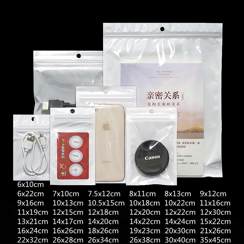 50Pcs White Clear Self Seal Zi - Sustainable Living Eco Friendly review and price