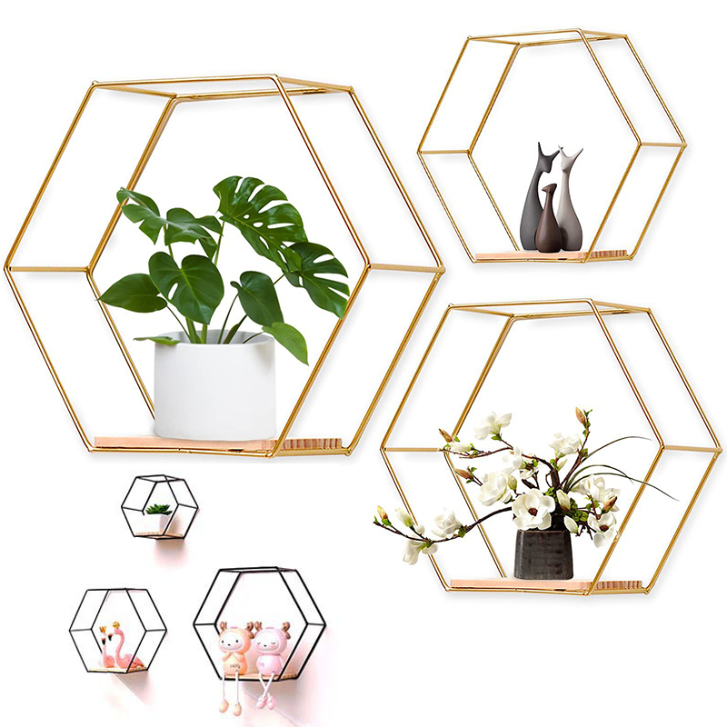 3Pcs/Set Hexagon Shape Iron Wa - Sustainable Living Eco Friendly review and price