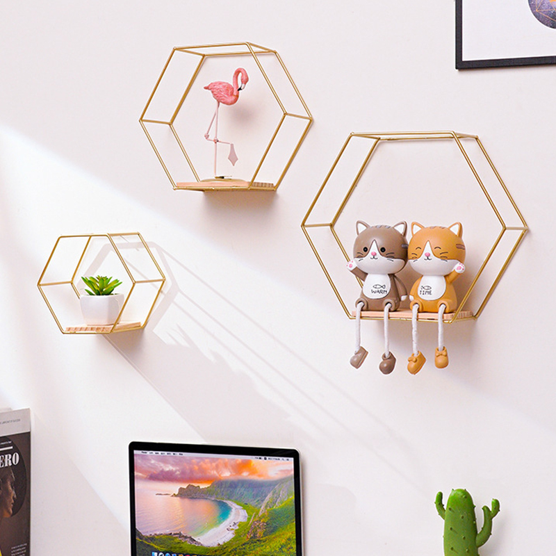 3Pcs/Set Hexagon Shape Iron Wa - Sustainable Living Eco Friendly review and price