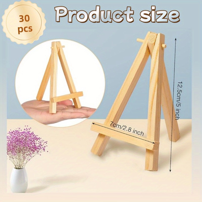30Pcs Mini Wooden Easel Stands - Sustainable Living Eco Friendly review and price