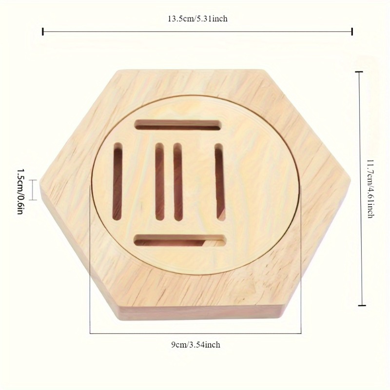 6Pack Hexagonal Wooden Medal D - Sustainable Living Eco Friendly review and price