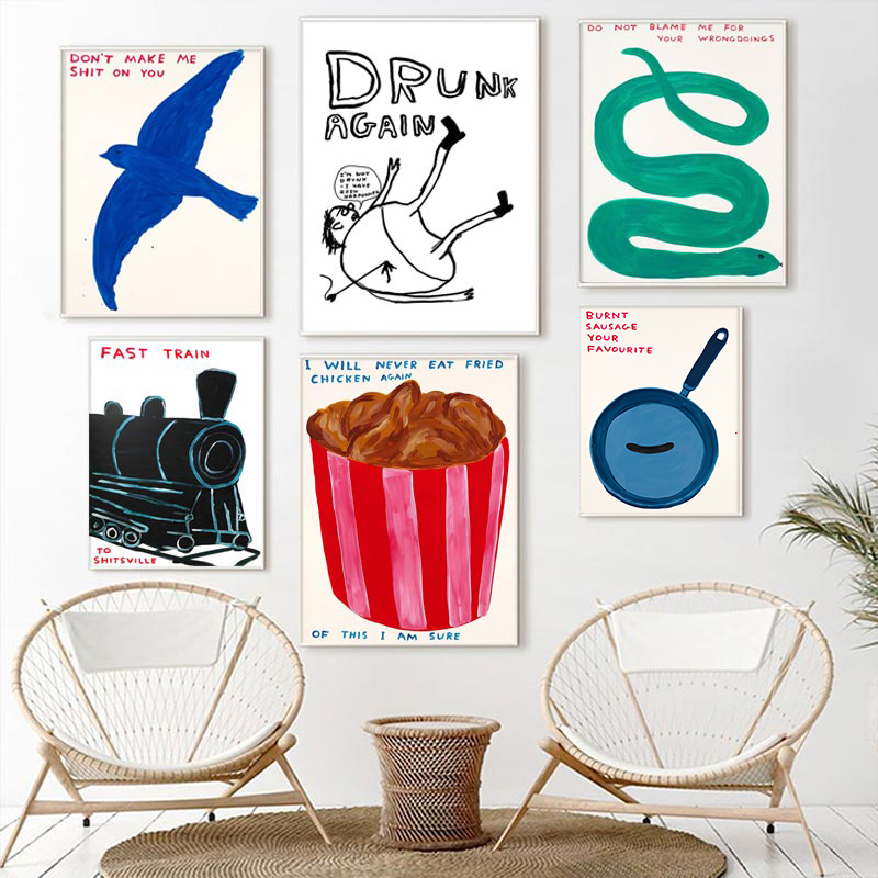 David Shrigley Posters Humorou - Sustainable Living Eco Friendly review and price
