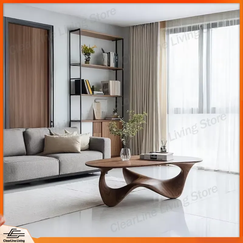 Modern Solid Wood Coffee Table - Sustainable Living Home review and price