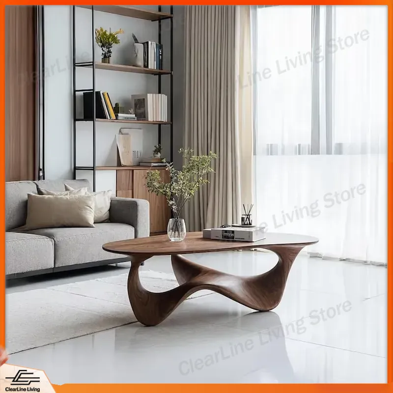 Modern Solid Wood Coffee Table - Sustainable Living Home review and price