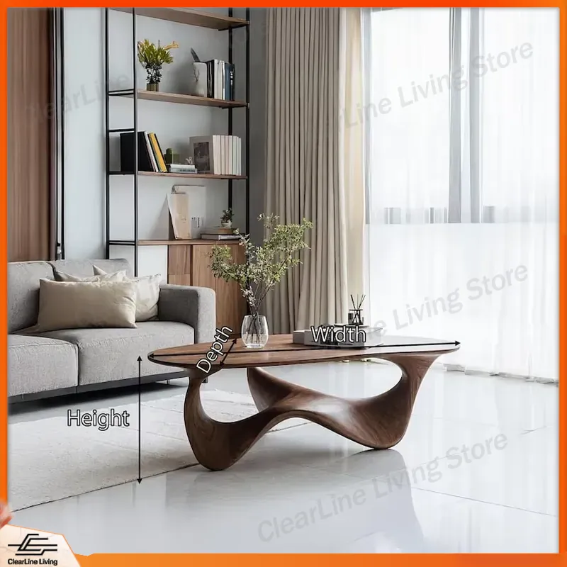 Modern Solid Wood Coffee Table - Sustainable Living Home review and price
